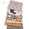 Chainho,8pcs/Lot,Jungle Animals Series,Printed Twill Cotton Fabric,Patchwork Cloth,DIY Sewing Quilting Material For Baby&Child