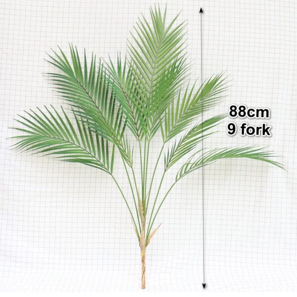 88 CM Green Artificial Palm Leaf Plastic Plants Garden Home Decorations Scutellaria Tropical Tree Fake Plants