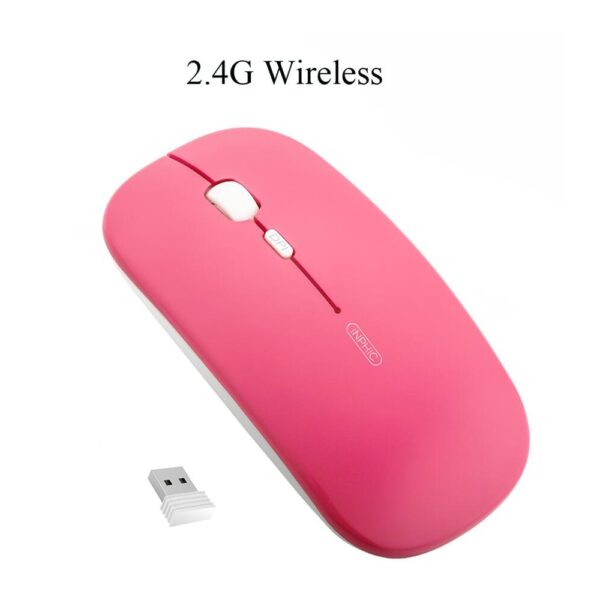 Wireless Mouse Computer Bluetooth Mouse Silent Mause Rechargeable Ergonomic Mouse 2.4Ghz USB Optical Mice For Macbook Laptop PC