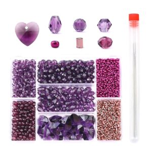 Wholesale mixed shape beads set Crystal beads Faceted Austria beads charm Glass Beads Loose Spacer Beads for Jewelry making DIY