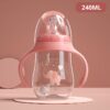 Baby bottles Drinking Cup Feeding Bottle Wide-Caliber Multifunctional Drinking Milk Drinking Water Dual-use Bottle BPA Free