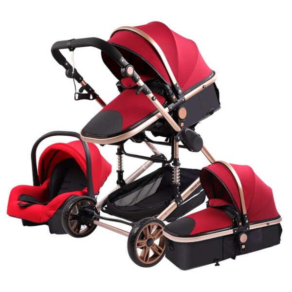 Baby Stroller 3 in 1 luxury umbrella newborn baby strollers High Landscape Stroller Folding strollers baby trolley baby pram