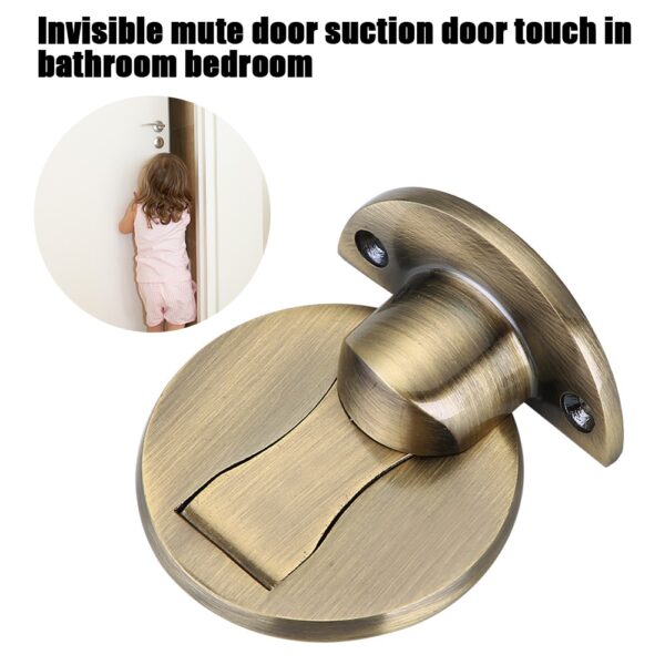 Magnet Door Stop Stainless Steel Door Stopper Wall Protector Doorstop Home Improvement Furniture Hardware For Bedroom Bathroom