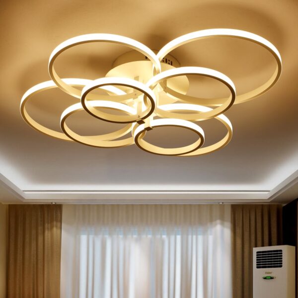 New led Chandelier Lights For Living Room Dining Kitchen Bedroom Home Modern Rectangle Ceiling Lamp Lighting Fixtures