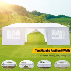 79x30FT Portable Upgrade Outdoor Gazebo Canopy Party Wedding Waterproof Tent Garden Patio Gazebo Pavilion Cater Events 8 Walls