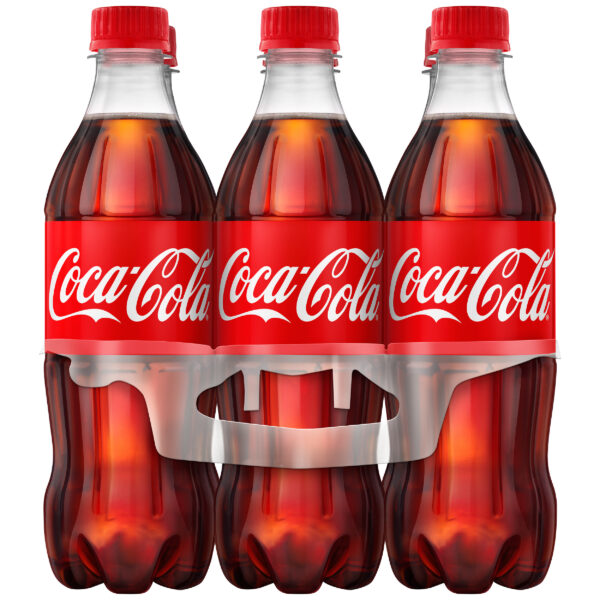 (2 pack) Coca-Cola Soda Soft Drink, 16.9 fl oz, 6 Pack