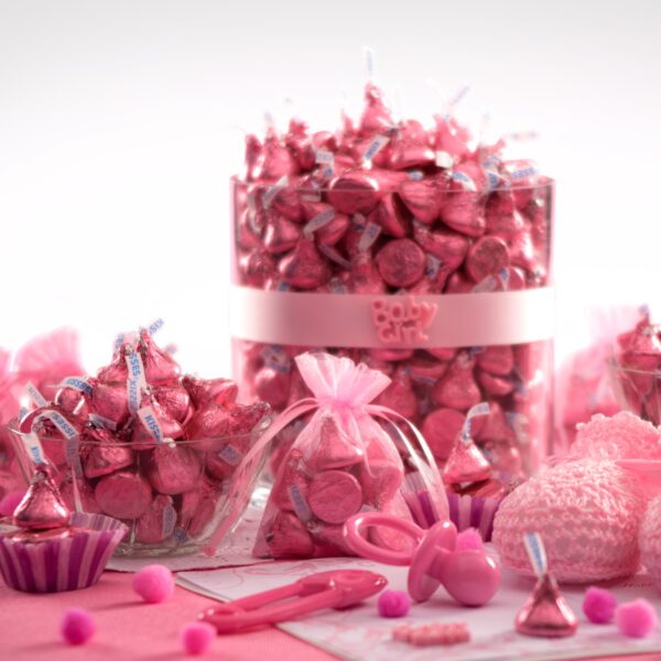 Hershey's Kisses, Milk Chocolate Candy Pink Foil, 66.7 Oz.