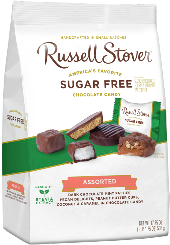 Russell Stover Sugar Free Assortment with Stevia, 17.85 oz. Bag