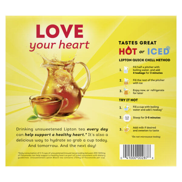 Lipton Tea Bags Black Tea 8 oz, 100 Count