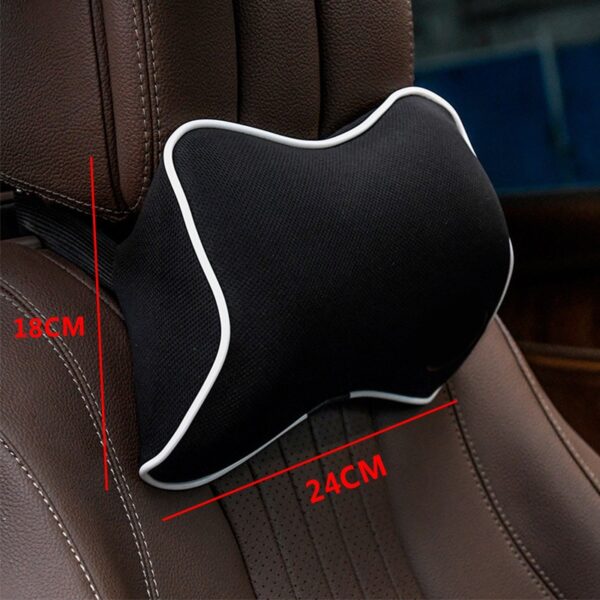 Car Headrest Pillow Neck Memory Lumbar Support Cotton Breathable Auto Neck Rest Headrest Cushion Seat Pillow