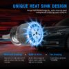 C6 H1 H3 Led Headlight Bulbs H7 LED Car Lights H4 880 H11 HB3 9005 HB4 9006 H13 6000K 72W 12V 7200LM Auto Headlamps