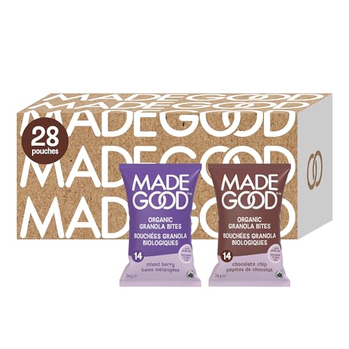 MadeGood Granola Bites Variety Pack, 28 × 24 g