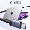 61hzbr1u4sL._SL1500_.jpg UGREEN 240W USB-C to USB-C Braided Cable, 2 Pack, 2 m