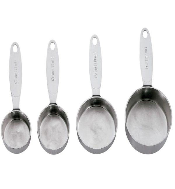 Cuisipro Stainless Steel Measuring Cup Set, 4 Piece