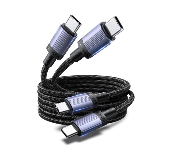 81Q0iMZueHL._SL1500_.jpg UGREEN 240W USB-C to USB-C Braided Cable, 2 Pack, 2 m